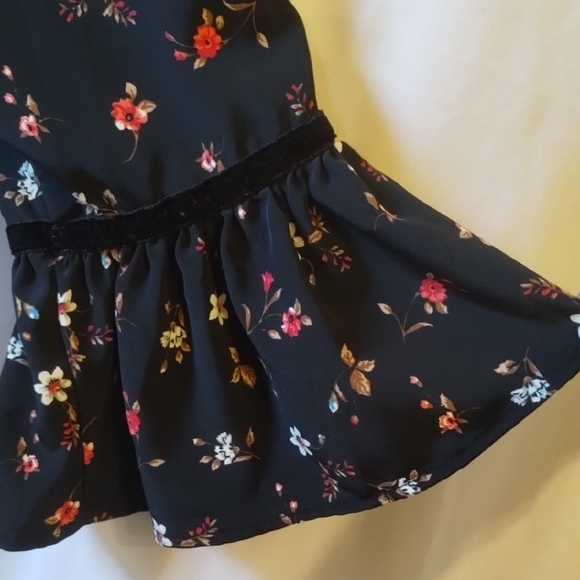 Zara Black Floral Blouse - Picture 7 of 12